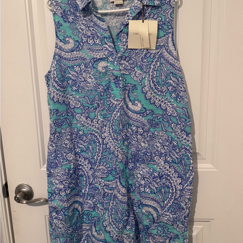 Cynthia Rowley Paisley Shift Dress size 12